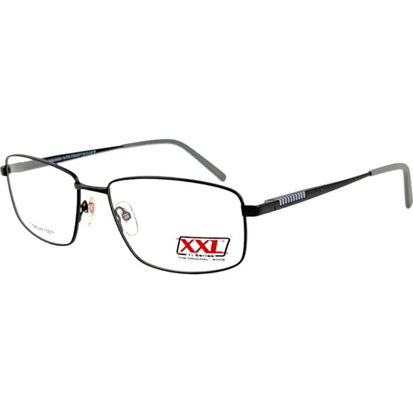 XXL Peregrine Mens Eyeglass Frame Black - Picture 1 of 5